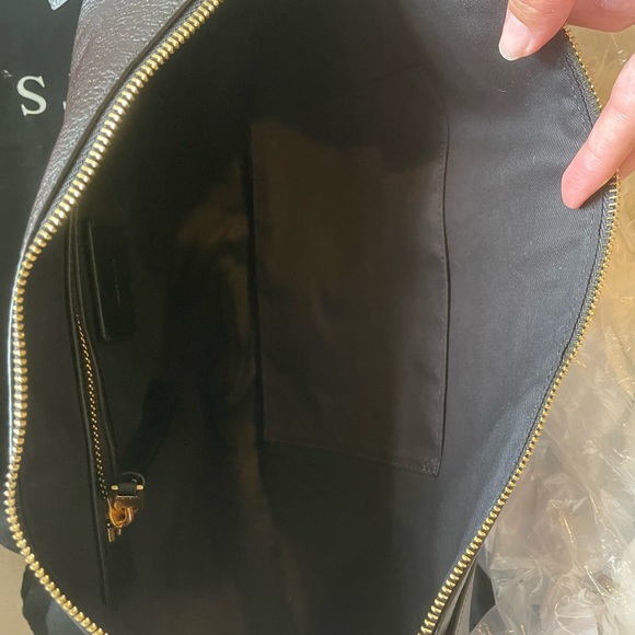 AllSaints Half Moon Leather Shoulder Bag in Bitter Brown - Picture 8 of 14